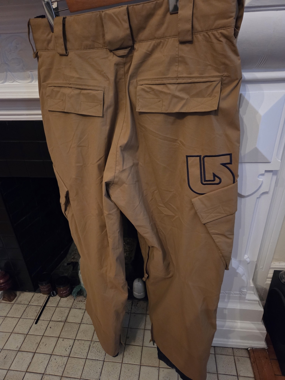 Burton Wildcat cargo snowboard pants - L Men's Tobacco Brown - Insulated